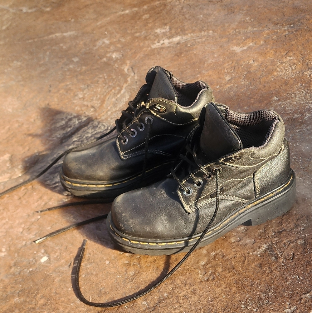 Dr. Martens Black Leather Men's Boots